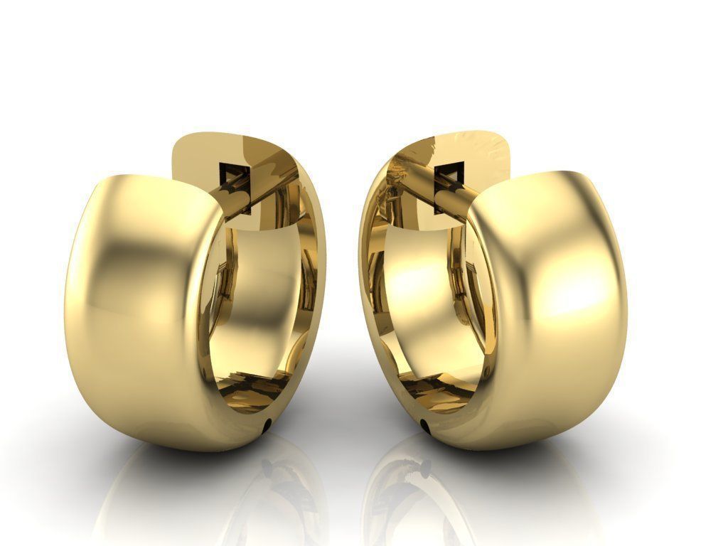 Earrings 3D print model_1