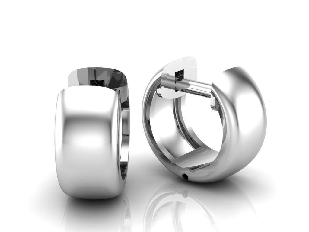 Earrings 3D print model_4