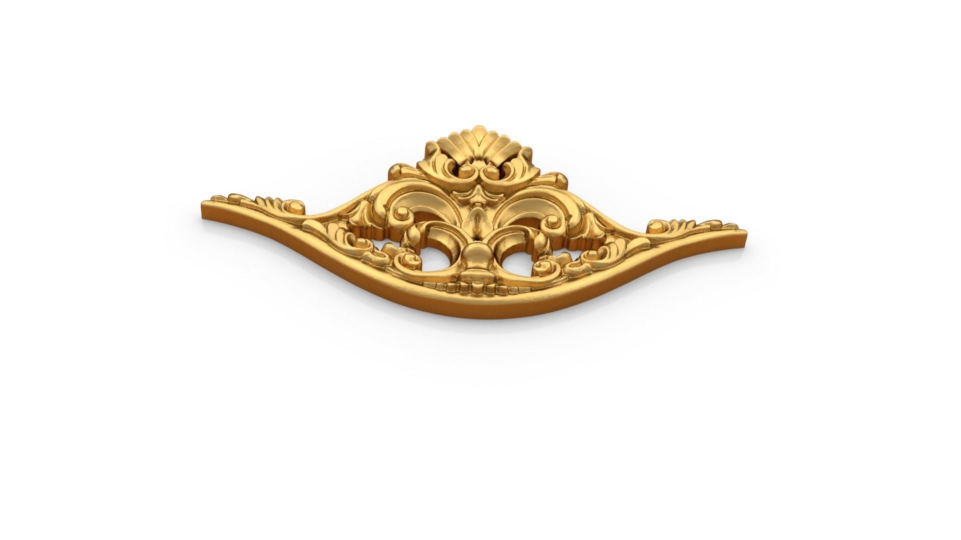 Classic decor ornament 309 3D model_3