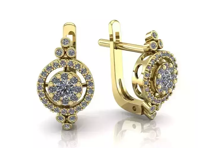 Earrings with stones