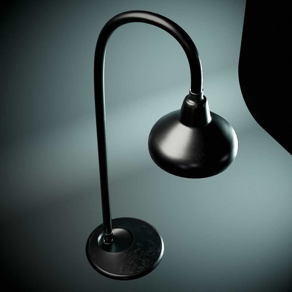 Modern Lamp Low-poly 3D model_5
