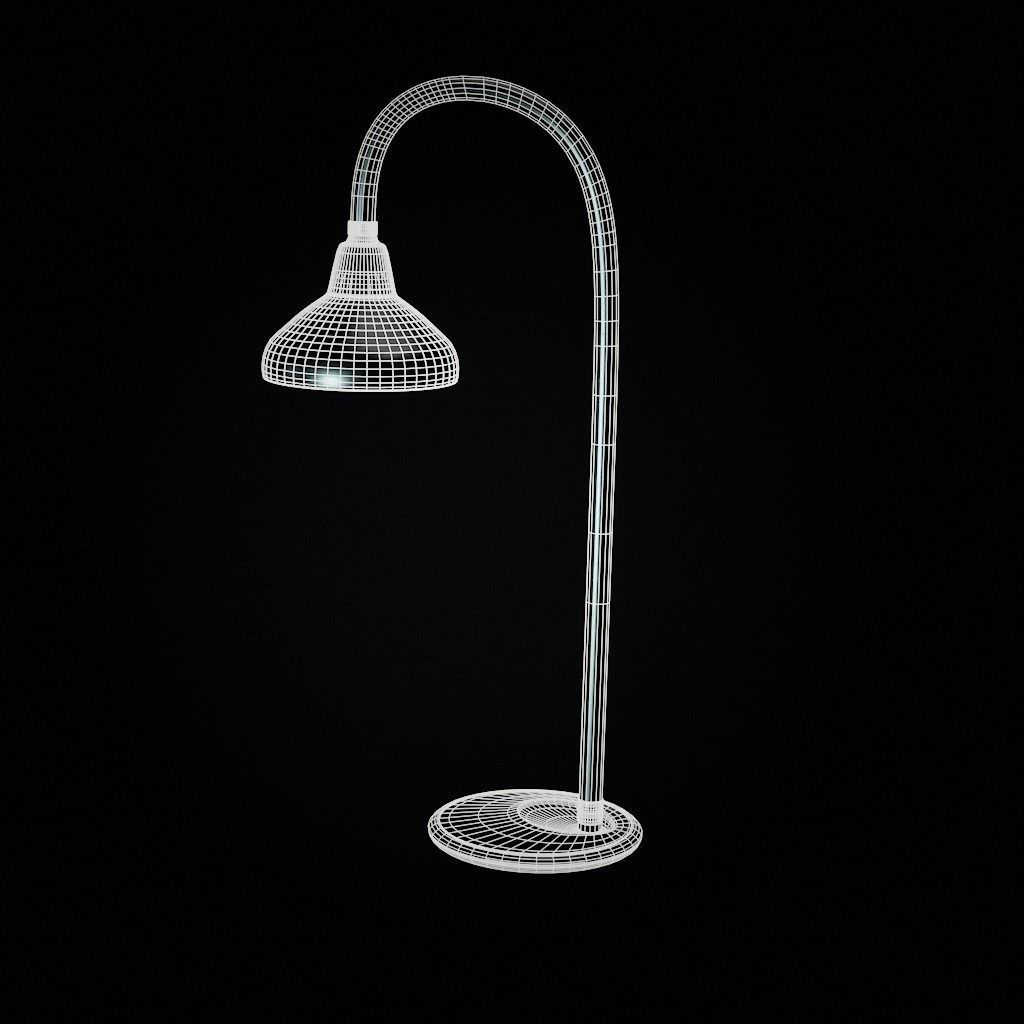 Modern Lamp Low-poly 3D model_8