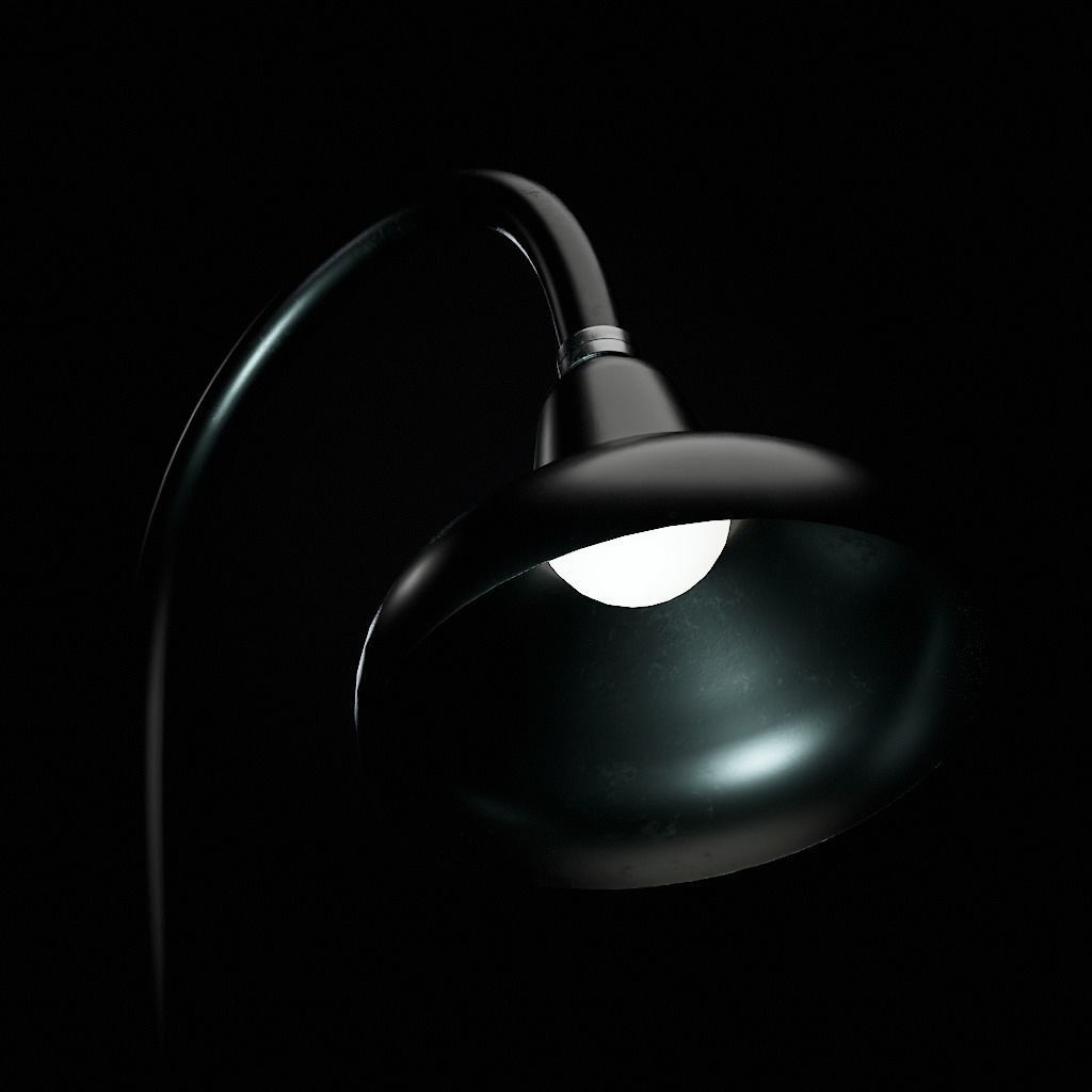 Modern Lamp Low-poly 3D model_1