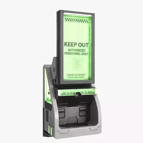 Sci Fi Scanner Display v4 Low-poly 3D model Sci Fi Scanner Display v4 Low-poly 3D model