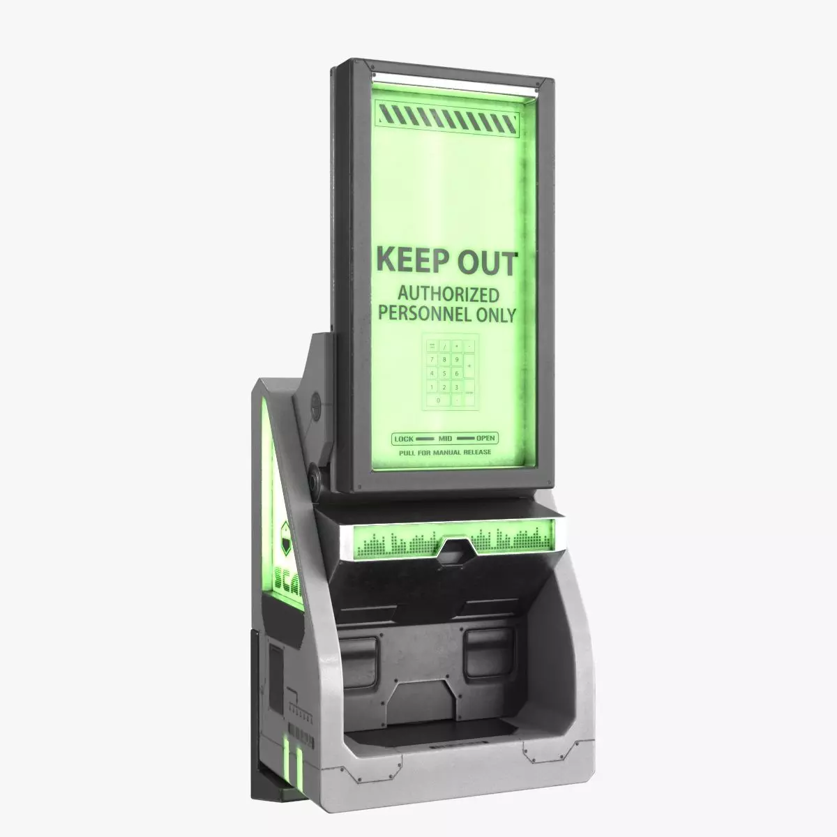 Sci Fi Scanner Display v4 Low-poly 3D model_0