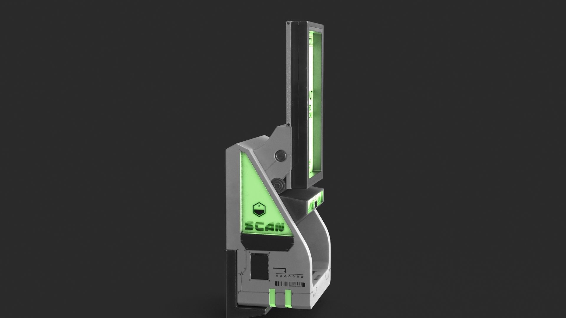 Sci Fi Scanner Display v4 Low-poly 3D model_7