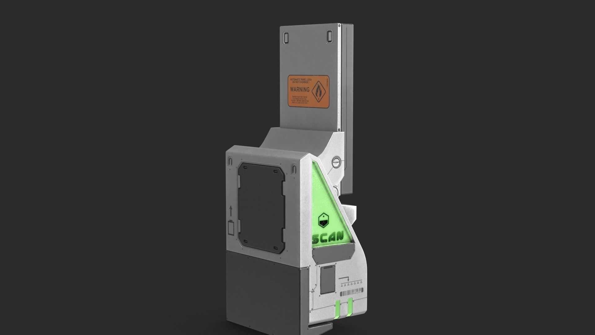 Sci Fi Scanner Display v4 Low-poly 3D model_8