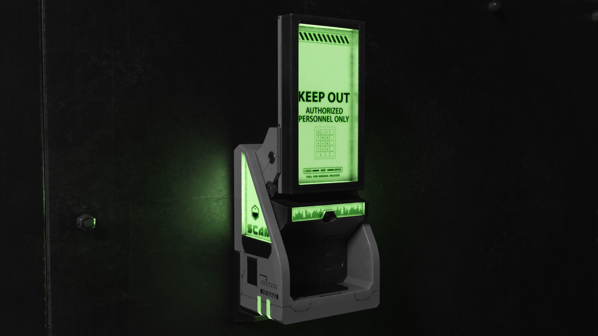 Sci Fi Scanner Display v4 Low-poly 3D model_3