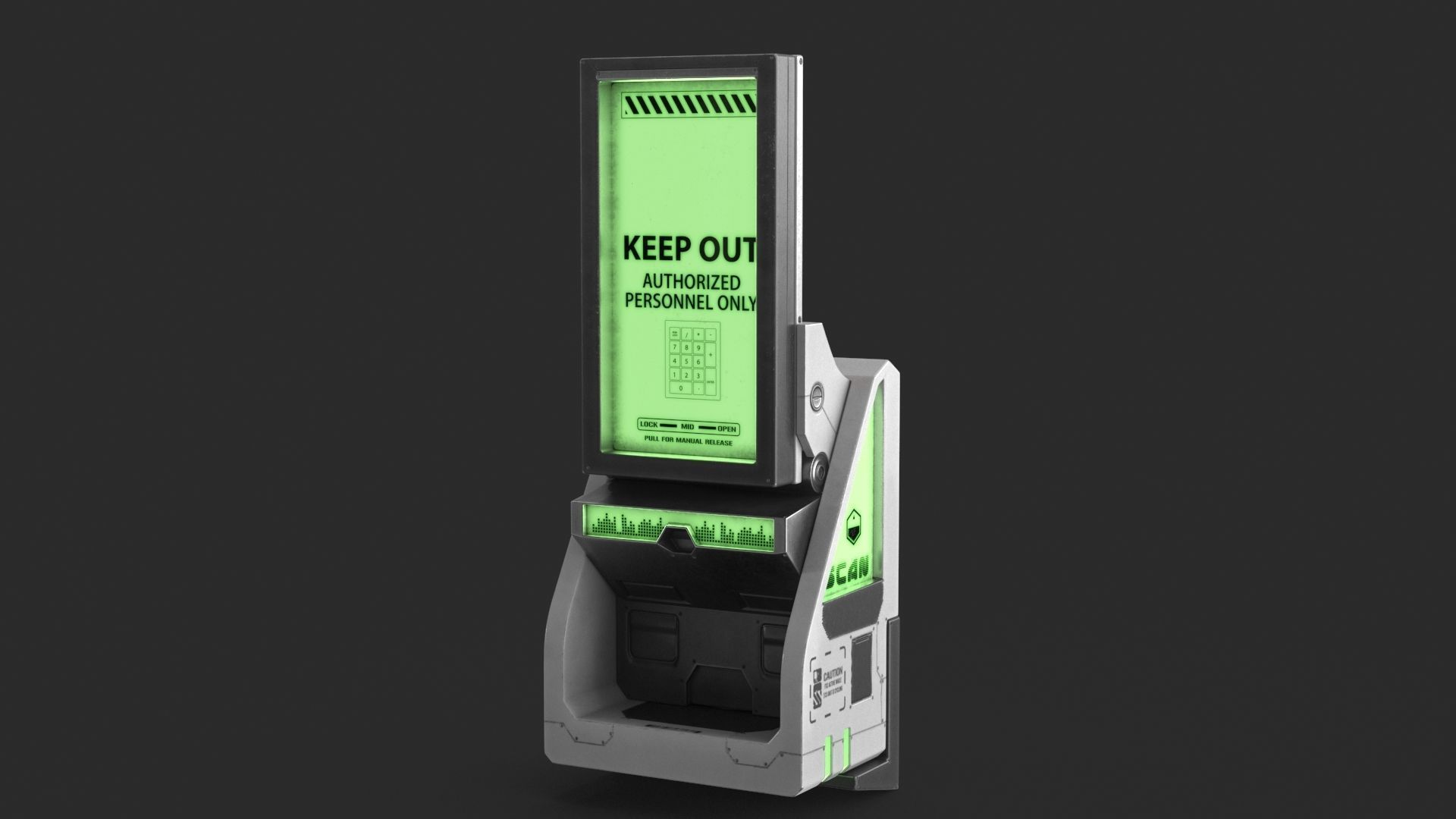 Sci Fi Scanner Display v4 Low-poly 3D model_12