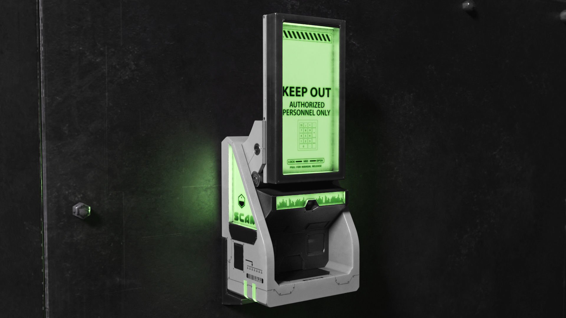 Sci Fi Scanner Display v4 Low-poly 3D model_2