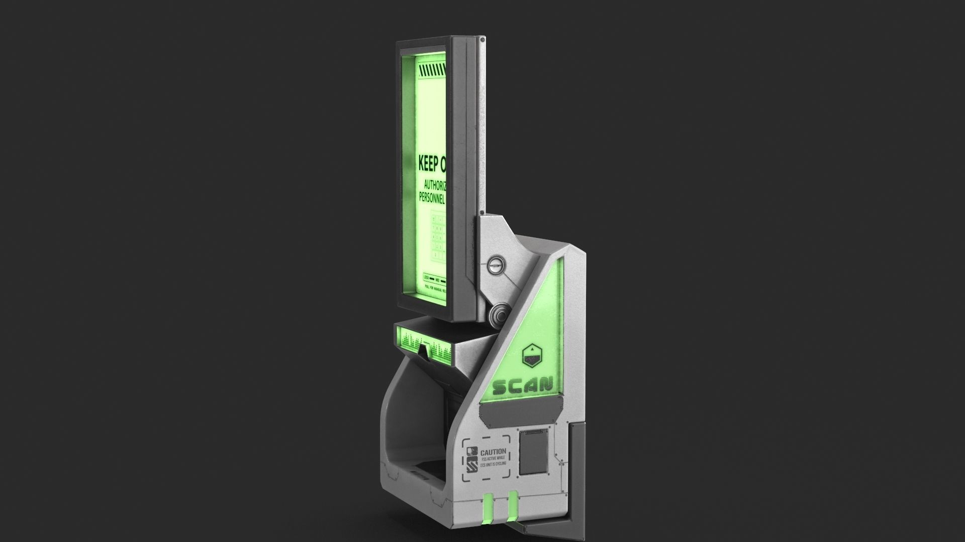 Sci Fi Scanner Display v4 Low-poly 3D model_11