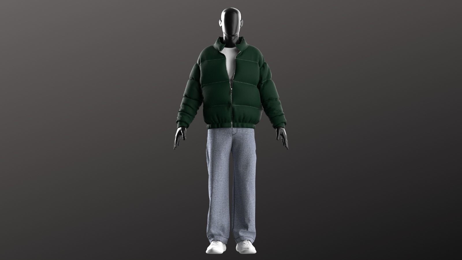 Man Casual Streetwear Modeling in in Clo3D - Marvelous Designer 3D model_1