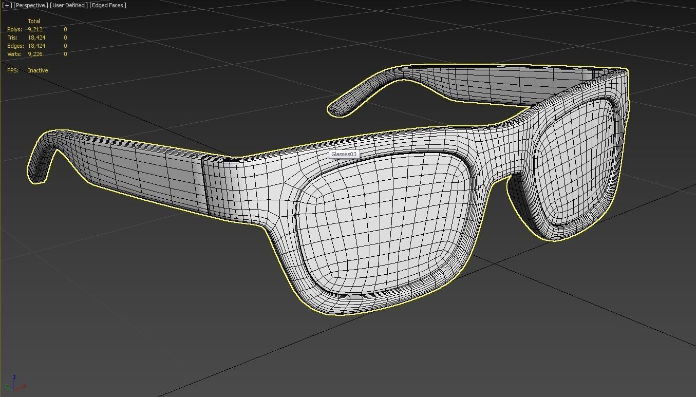 Eyeglasses M03 Low-poly 3D model_6