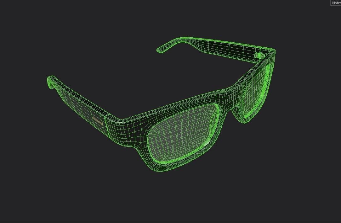 Eyeglasses M03 Low-poly 3D model_1