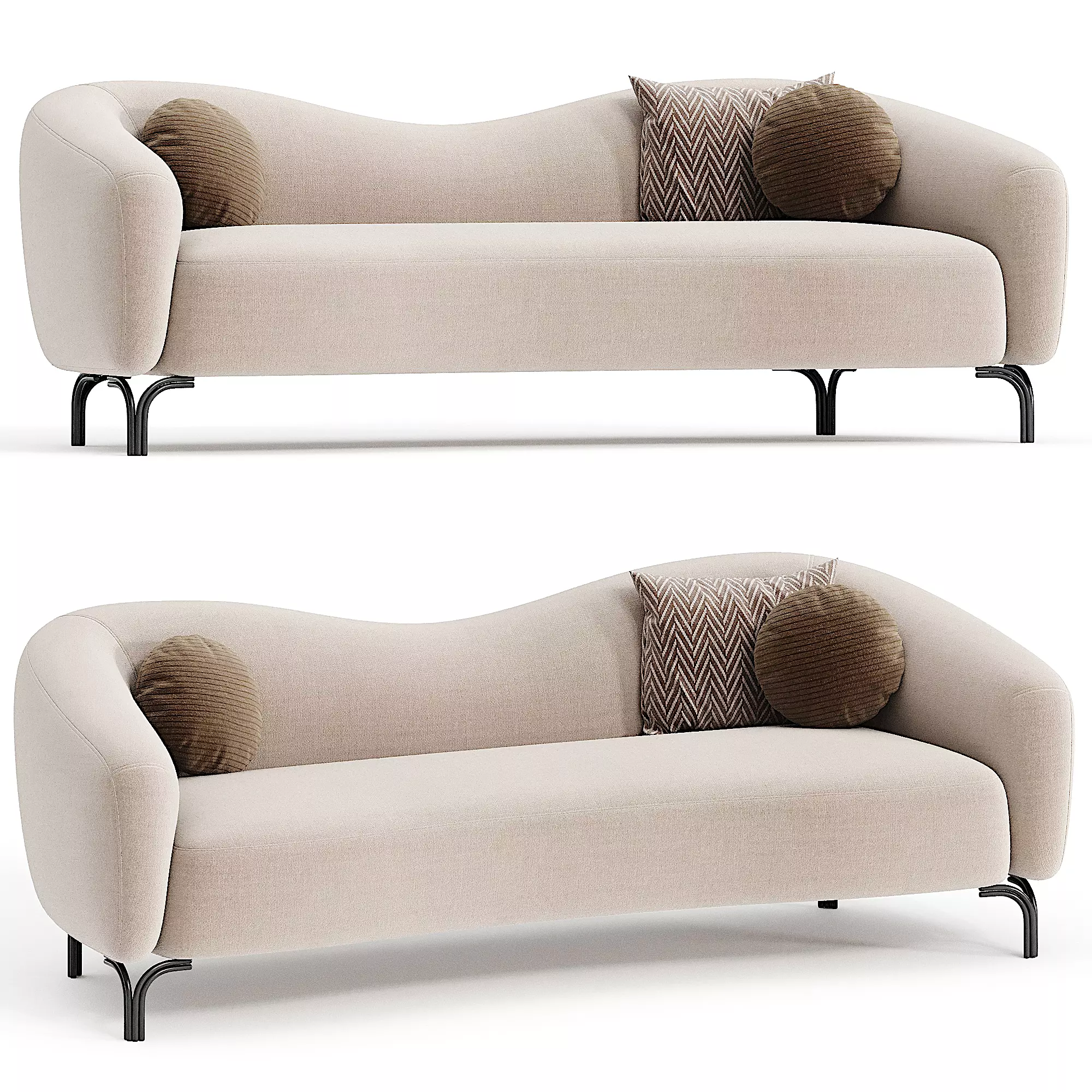 Bloom uclu Koltuk Ayakli 3d model 3D model_0