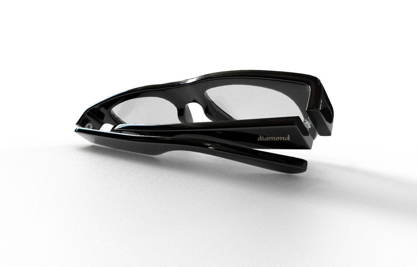 Eyeglasses M03b Low-poly 3D model_5