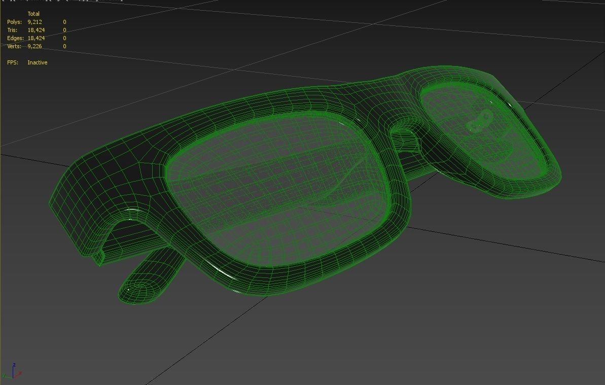 Eyeglasses M03b Low-poly 3D model_6