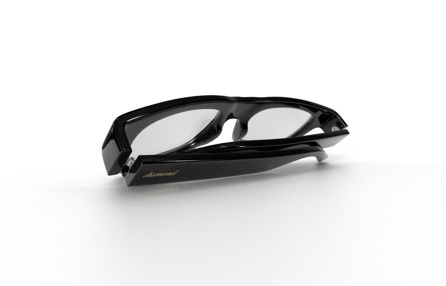 Eyeglasses M03b Low-poly 3D model_4