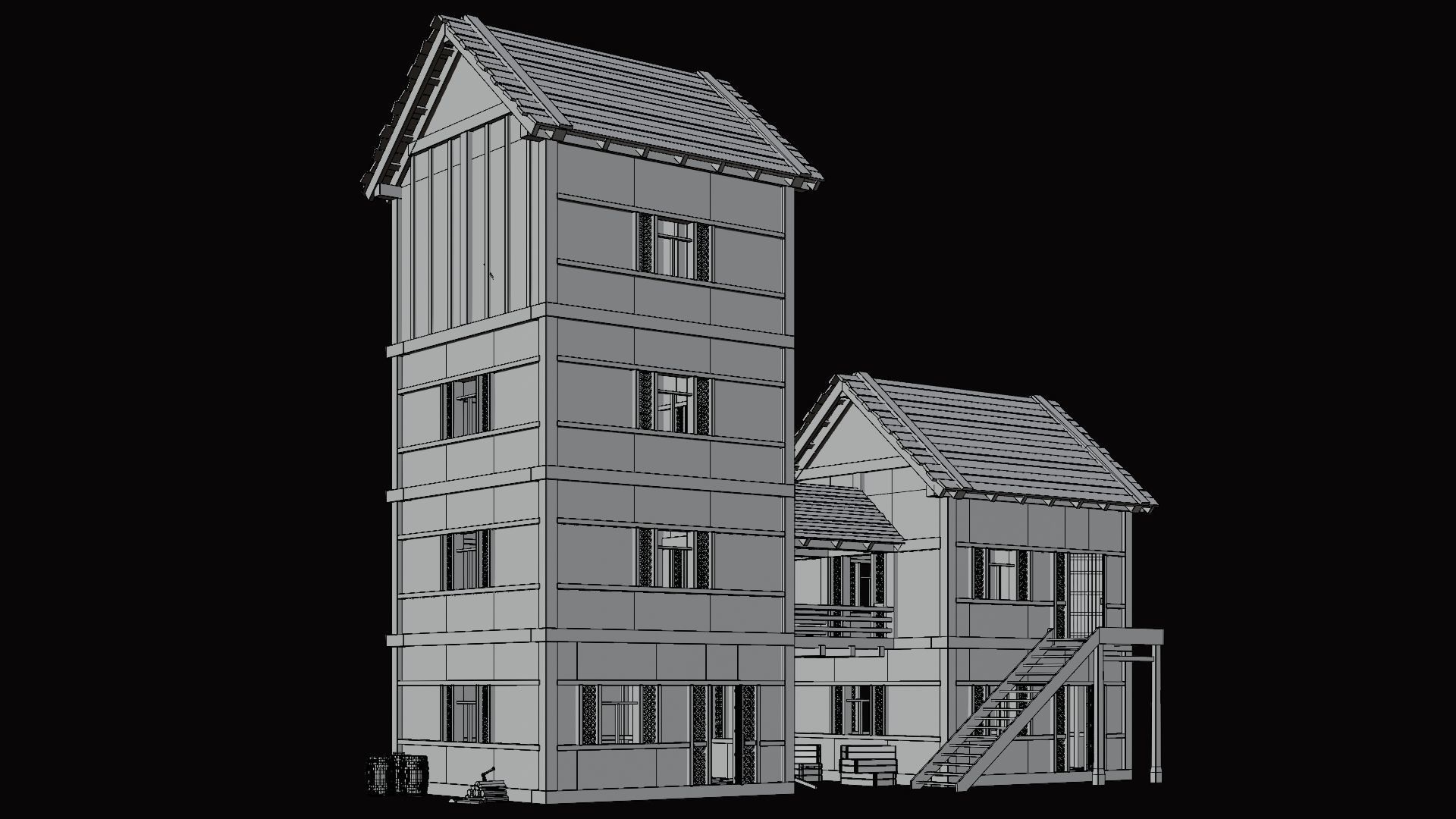 Medieval Village Pack  - 10 Assets - 4K Textures Game Ready Low-poly 3D model_24