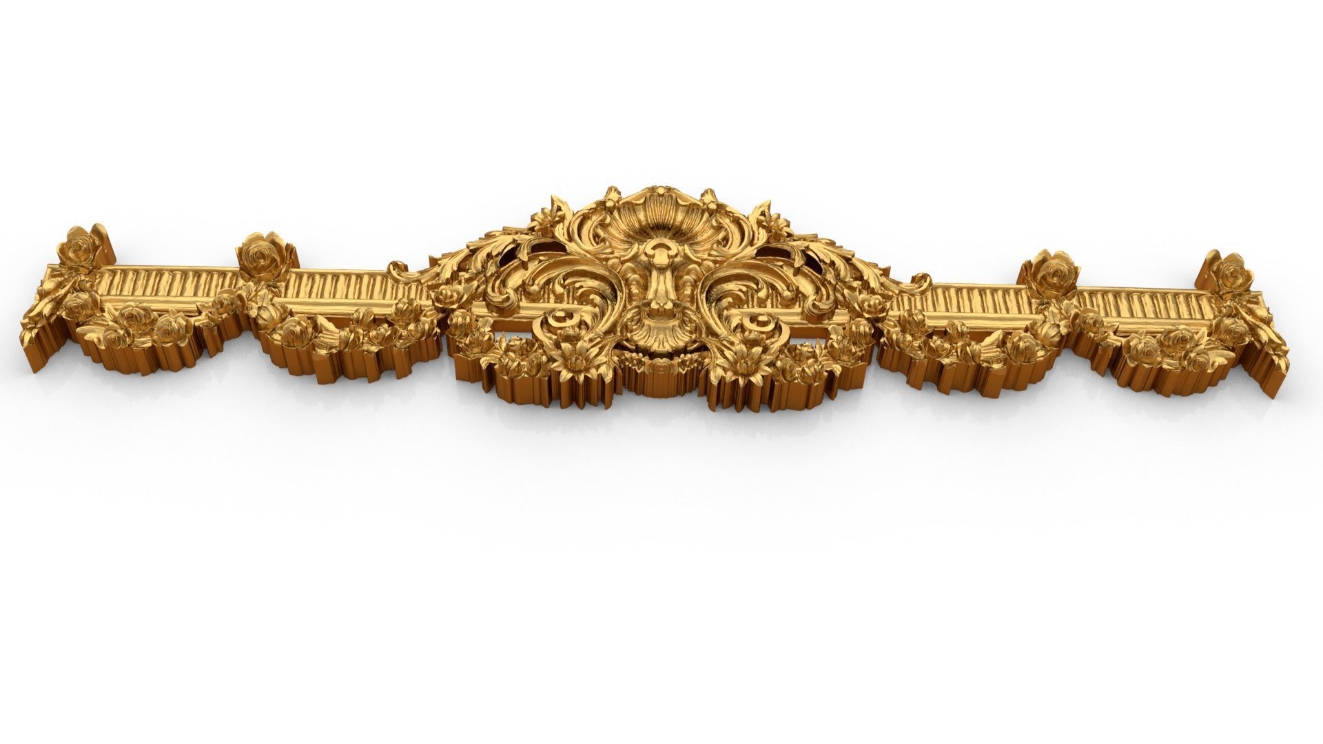 Classic decor ornament 310 3D model_3