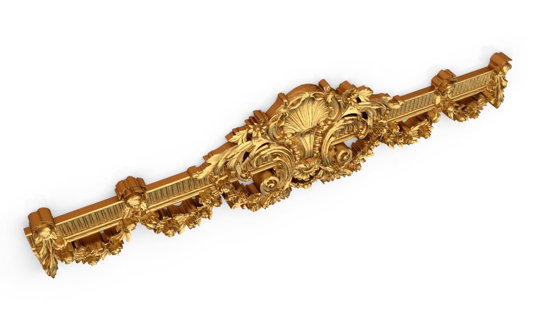 Classic decor ornament 310 3D model_5