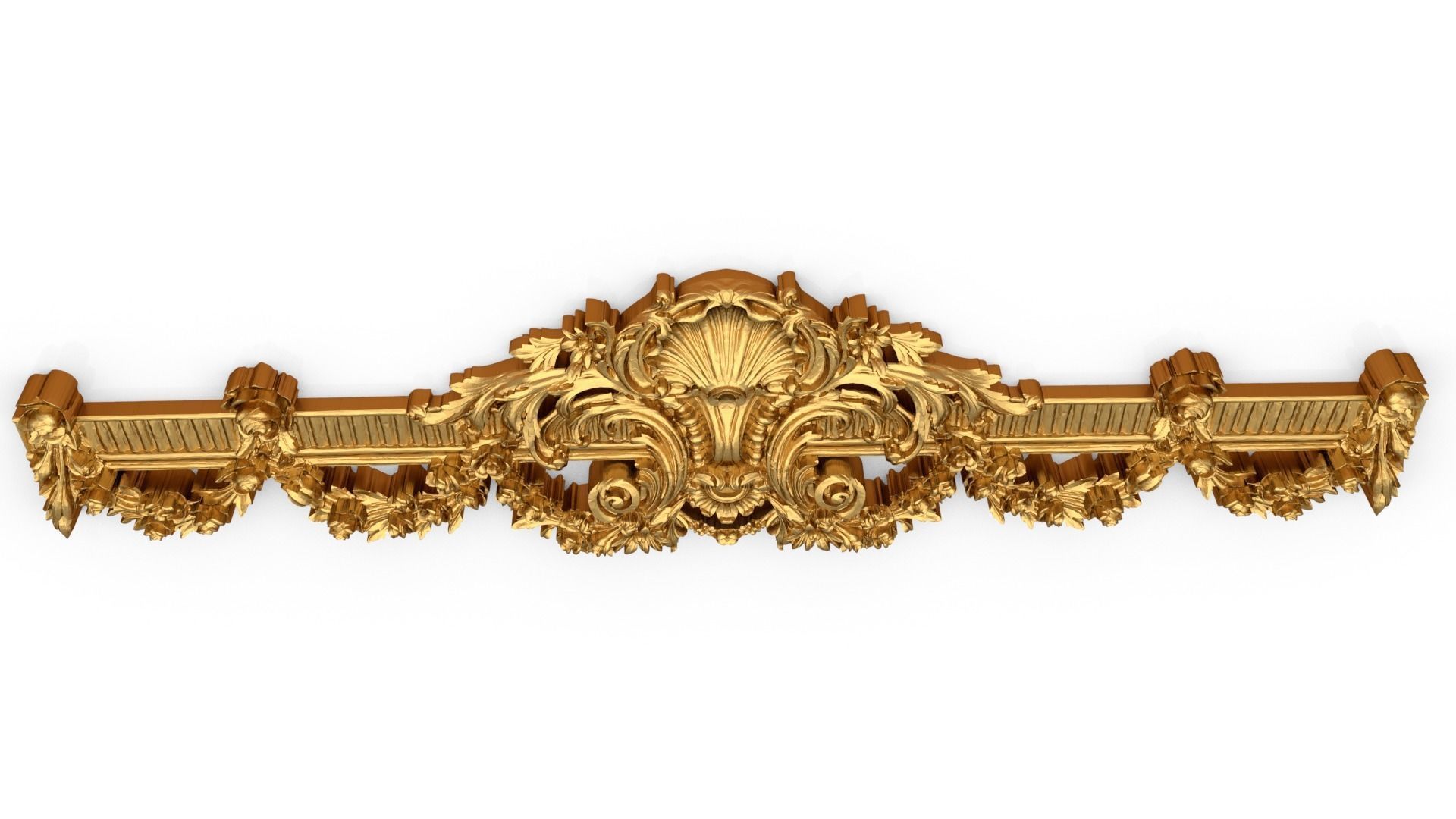 Classic decor ornament 310 3D model_4