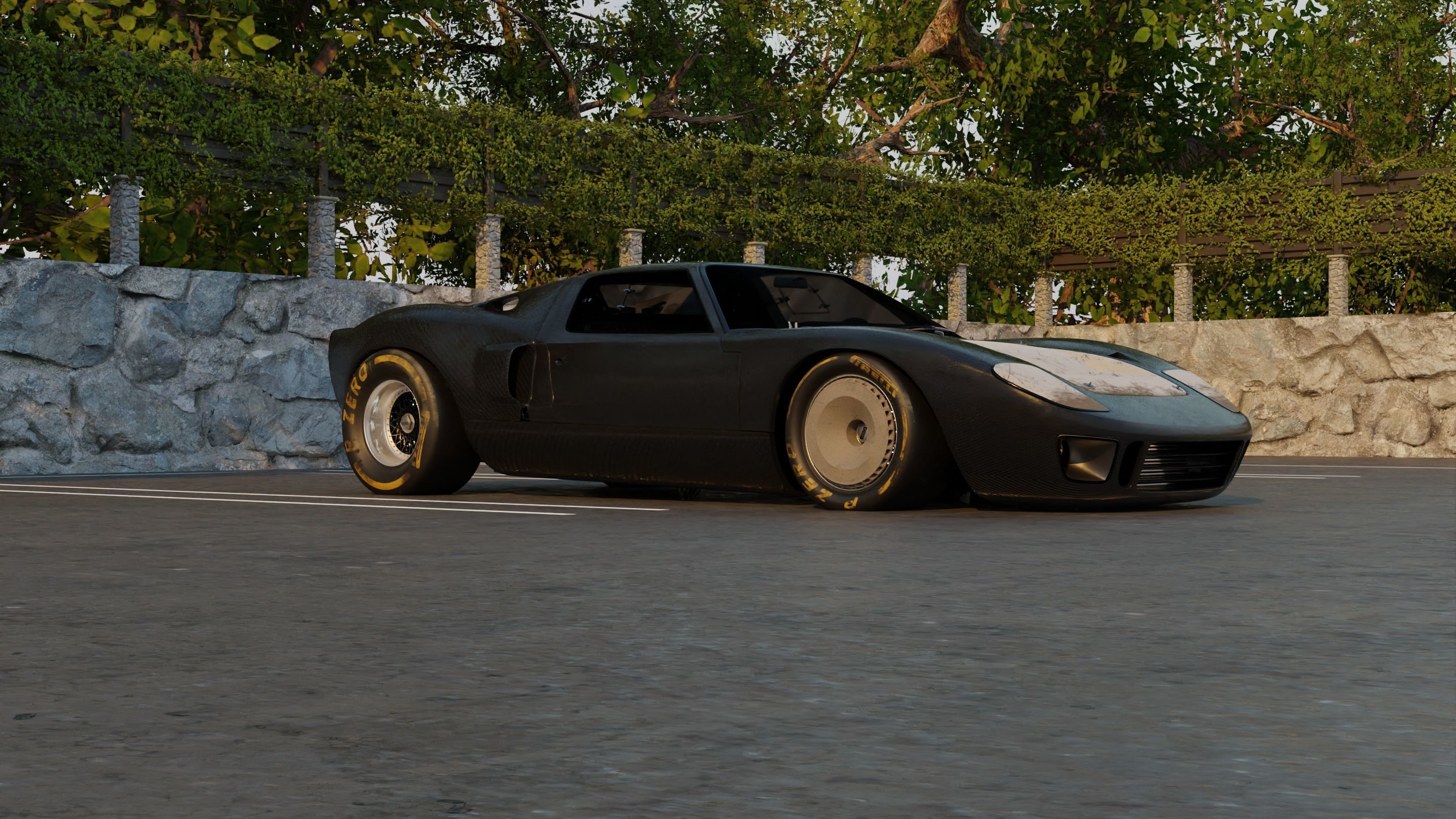 Automotive Render Scene 3D Blender File Textured 3D model_4