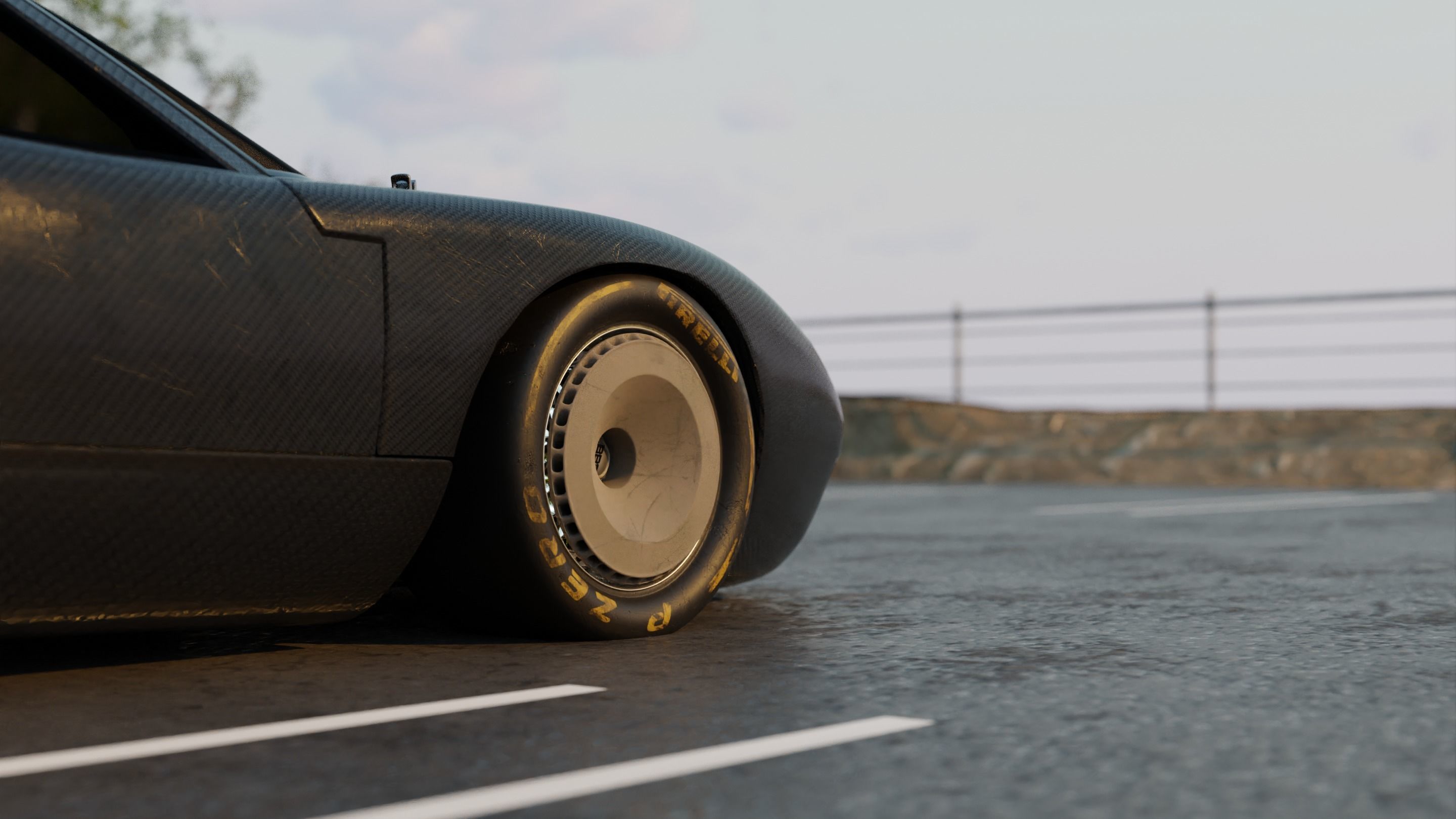 Automotive Render Scene 3D Blender File Textured 3D model_8