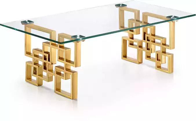 Gold coffee table 