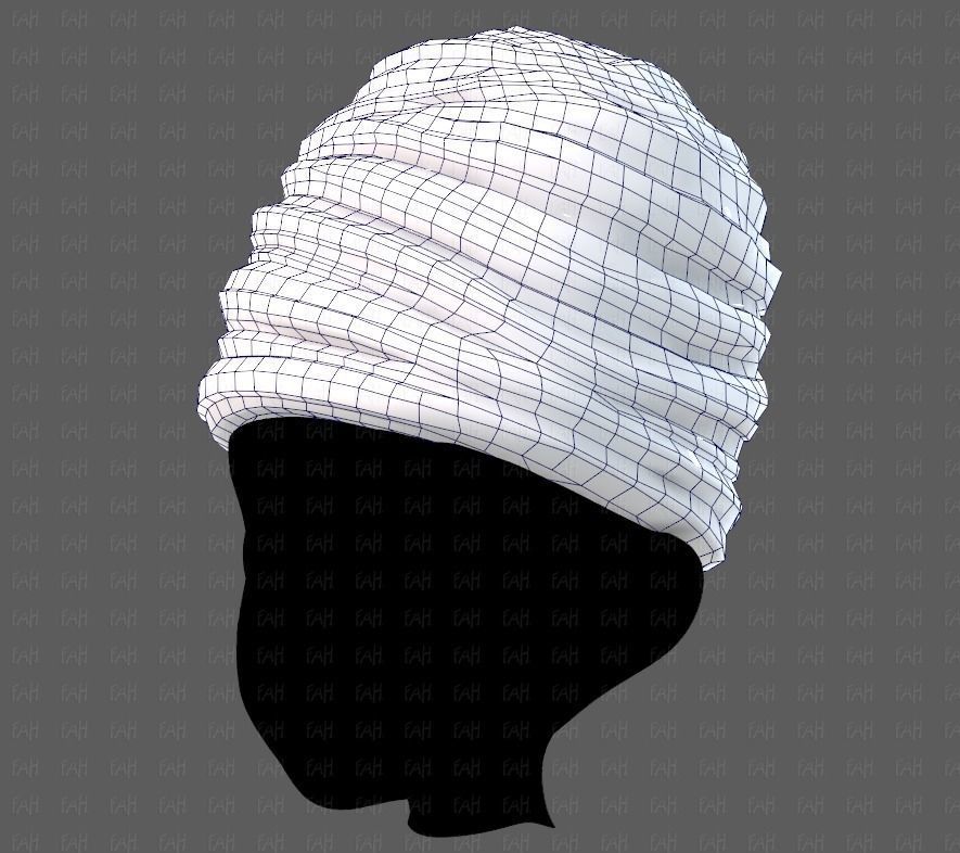 Cap V62 Low-poly 3D model_32