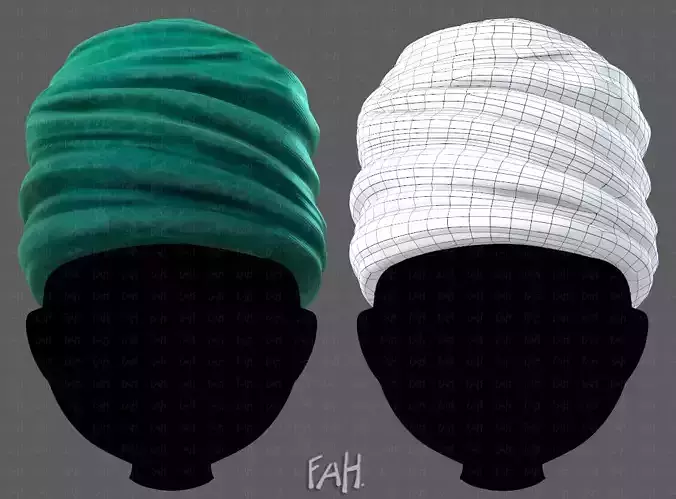 Cap V62 Low-poly 3D model