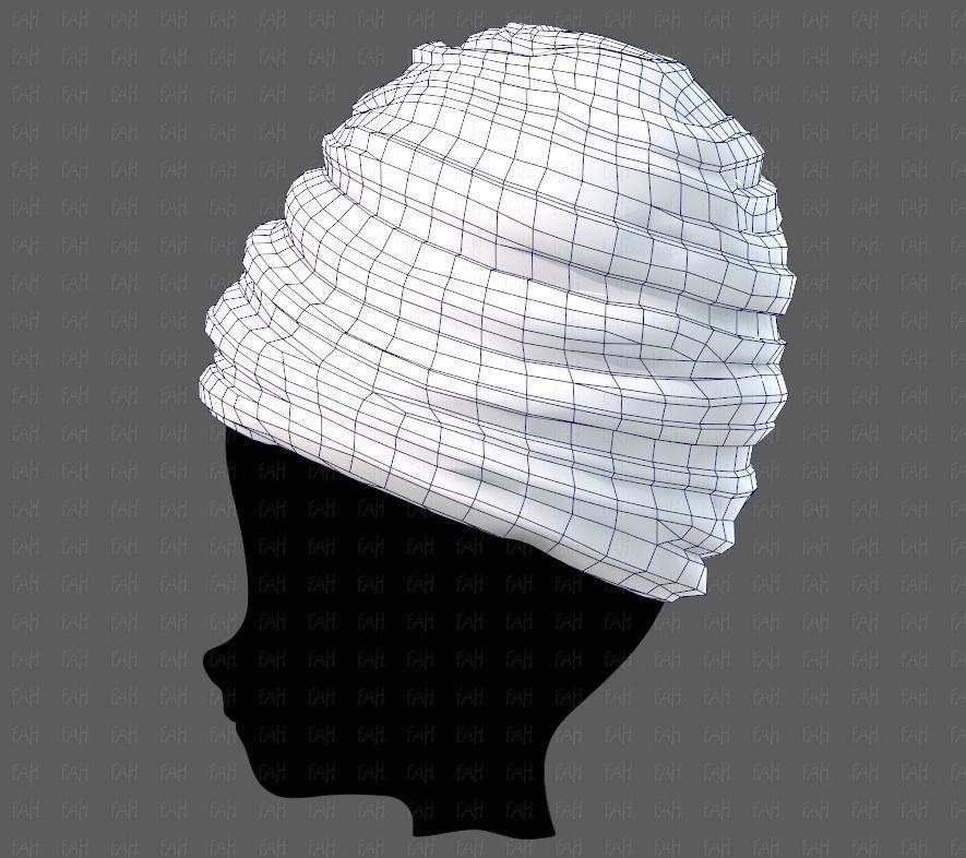 Cap V62 Low-poly 3D model_31