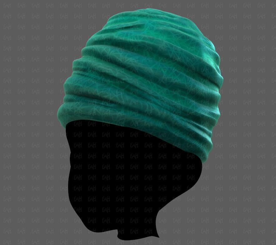 Cap V62 Low-poly 3D model_8