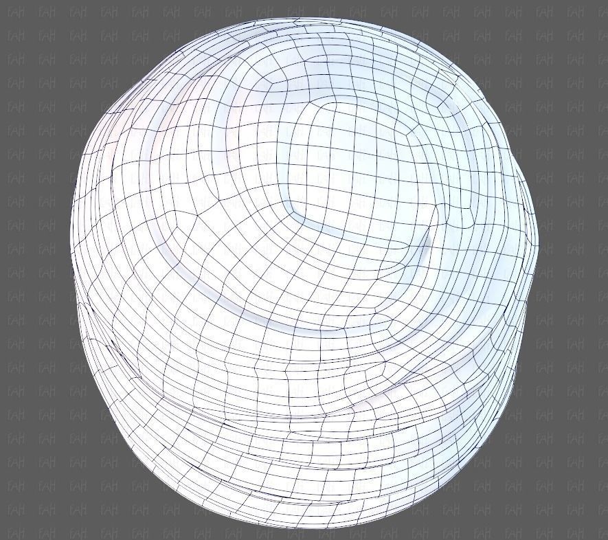 Cap V62 Low-poly 3D model_34