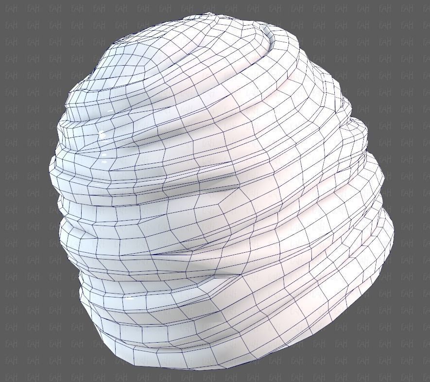Cap V62 Low-poly 3D model_44