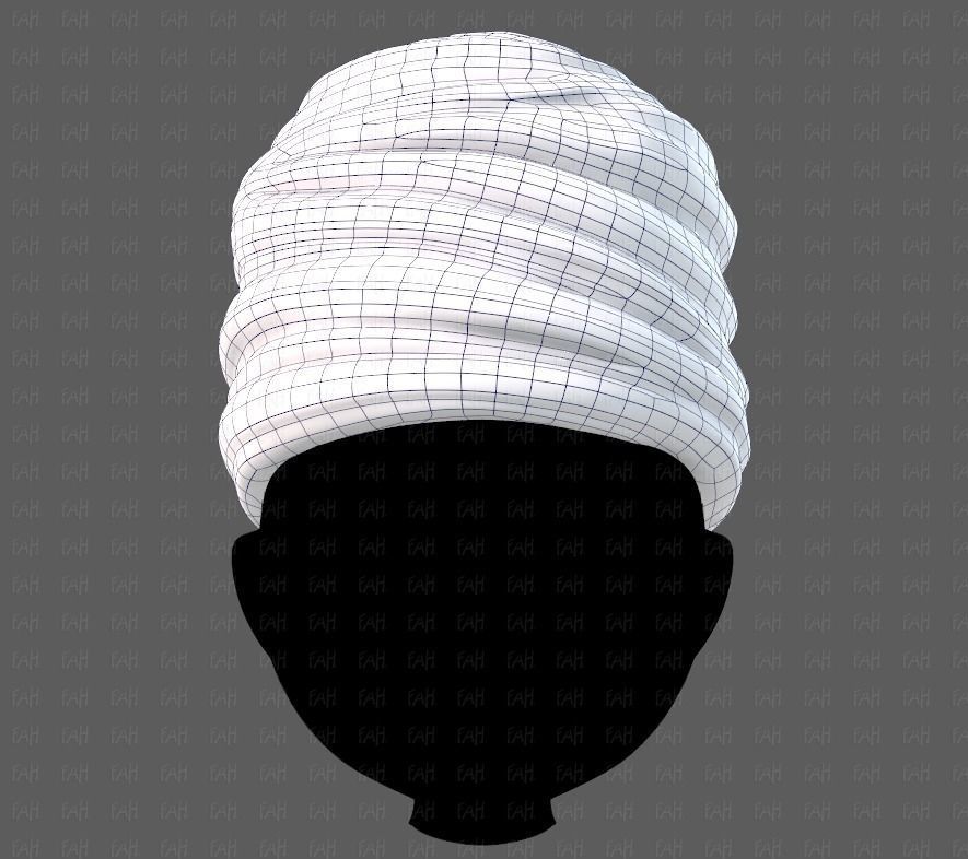 Cap V62 Low-poly 3D model_9