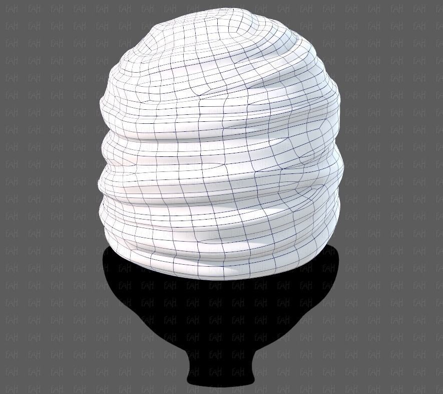 Cap V62 Low-poly 3D model_13