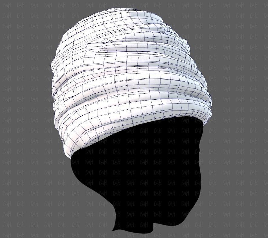 Cap V62 Low-poly 3D model_26