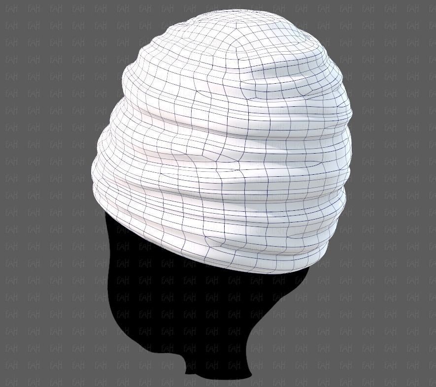Cap V62 Low-poly 3D model_14