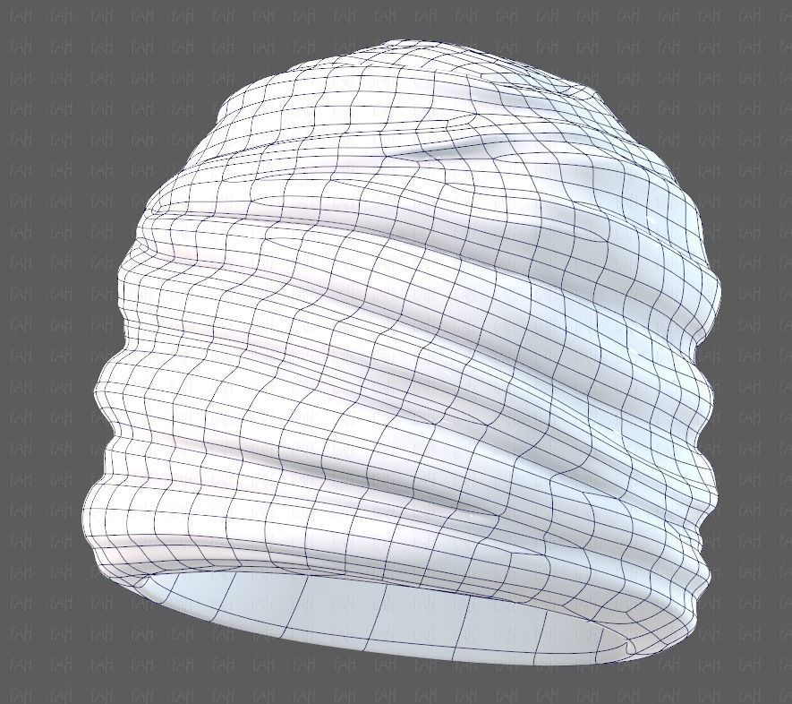 Cap V62 Low-poly 3D model_38