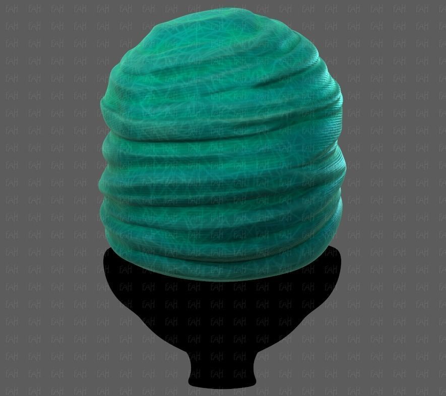 Cap V62 Low-poly 3D model_5