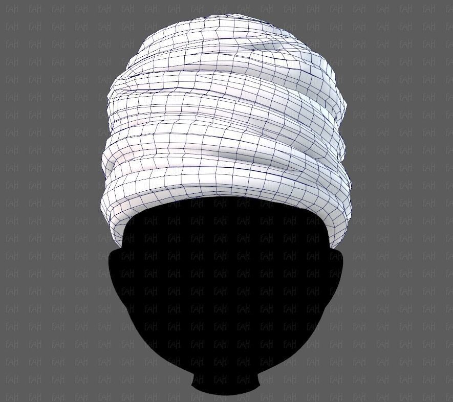 Cap V62 Low-poly 3D model_25