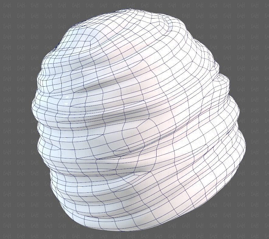 Cap V62 Low-poly 3D model_42