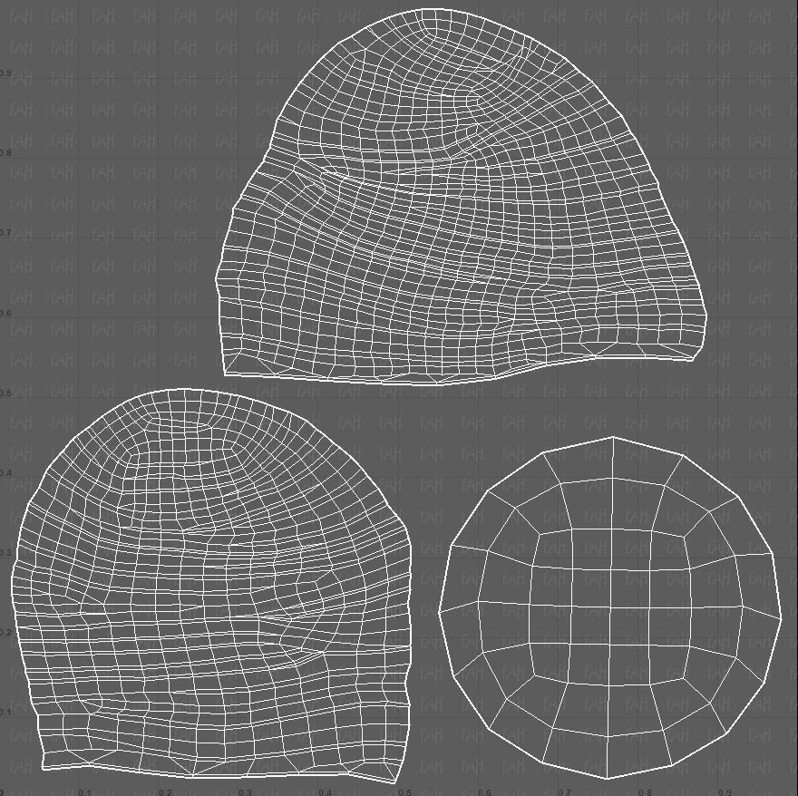 Cap V62 Low-poly 3D model_45