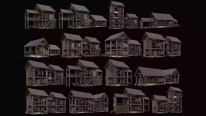 Medieval Village Pack  - 10 Assets - 4K Textures Game Ready