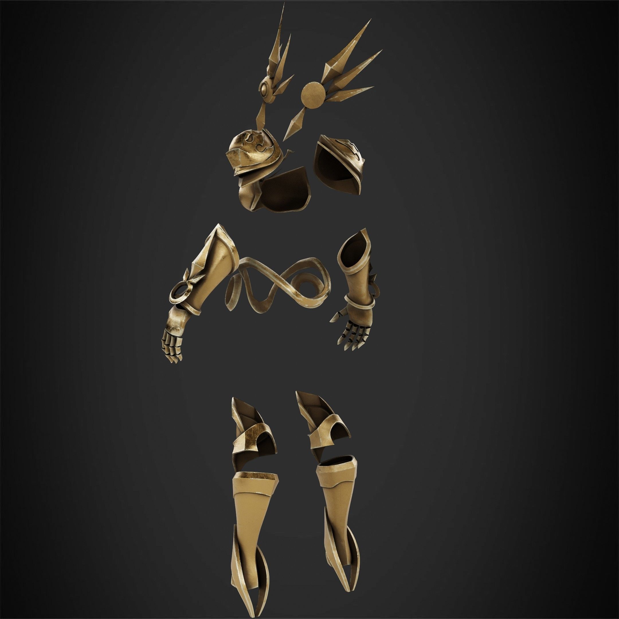 League of Legends Leona Armor for Cosplay 3D print model_5