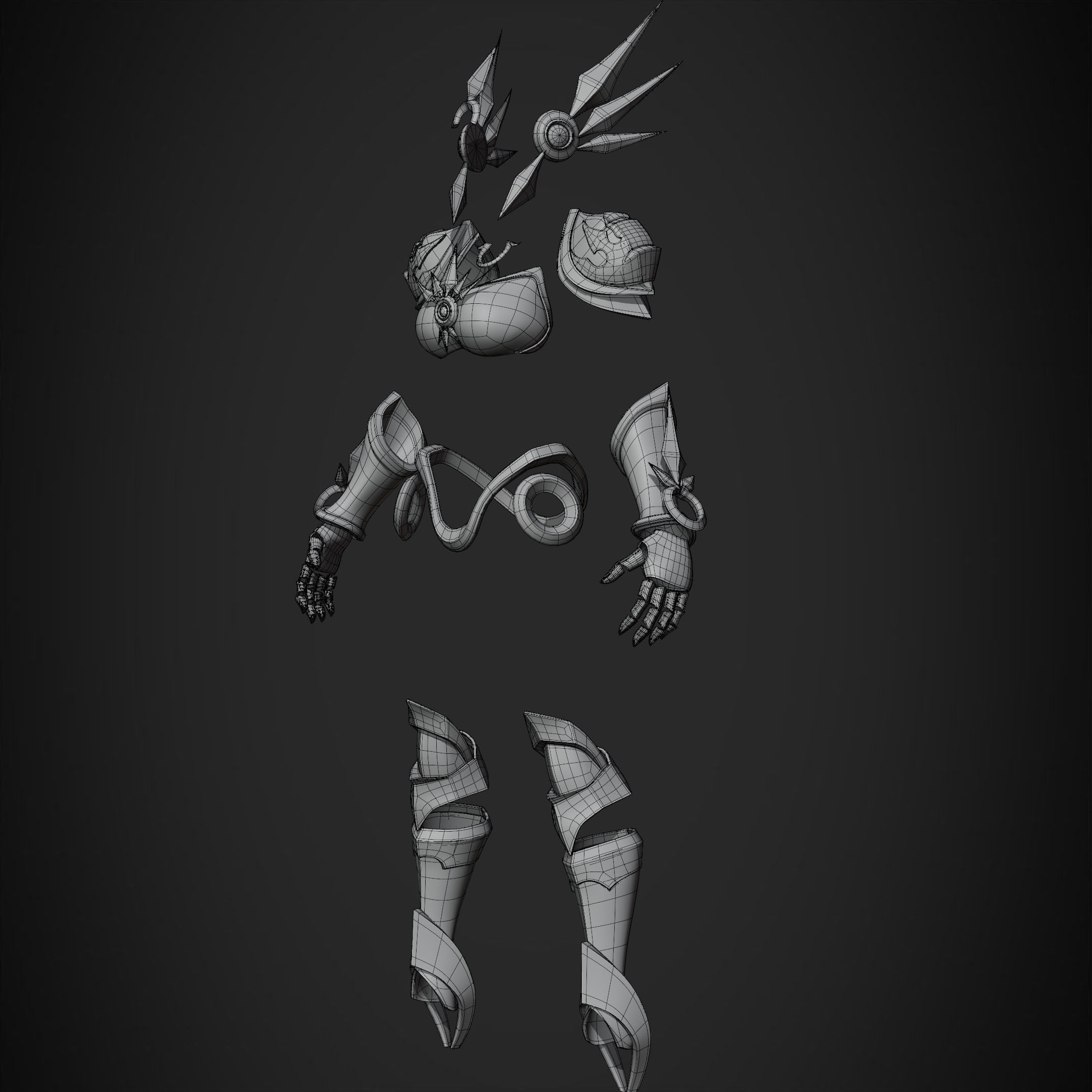 League of Legends Leona Armor for Cosplay 3D print model_12