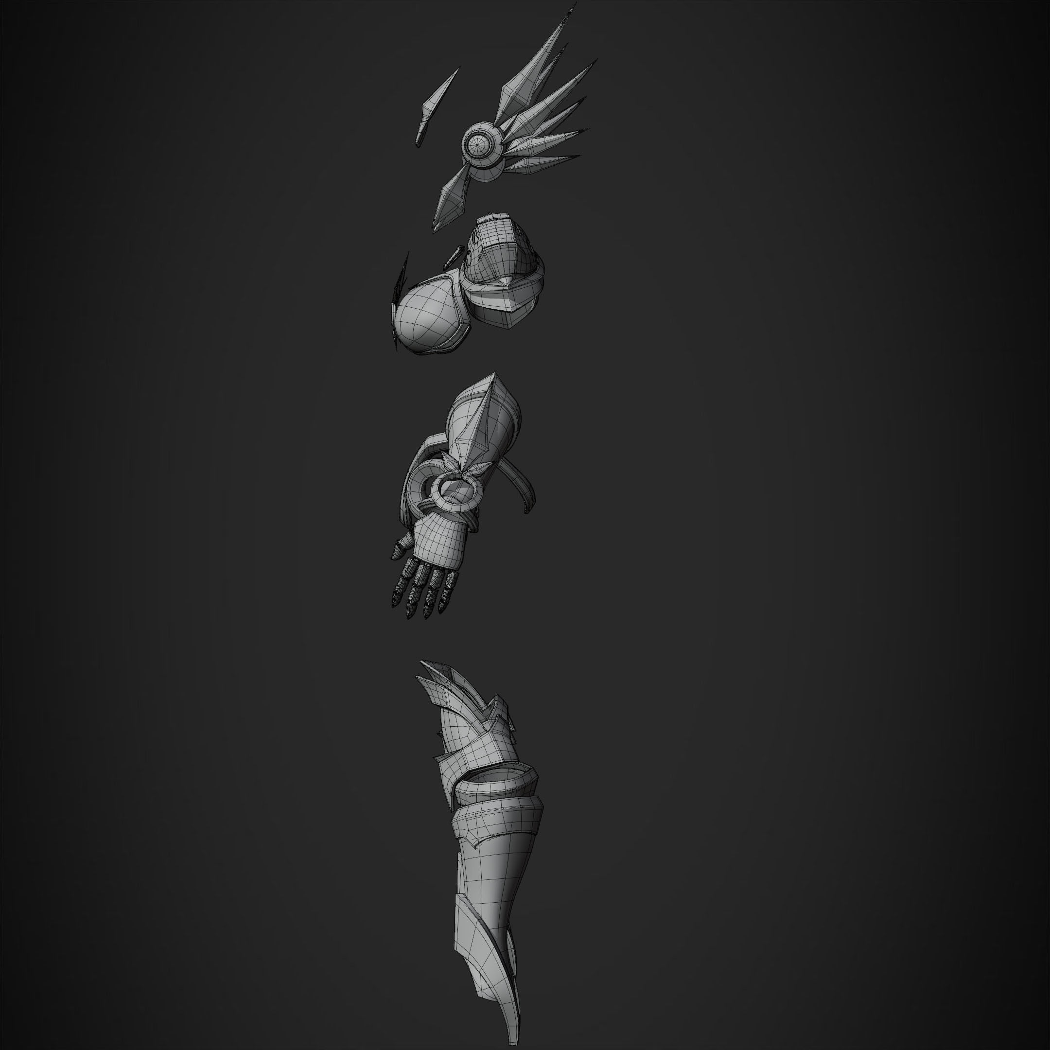 League of Legends Leona Armor for Cosplay 3D print model_14