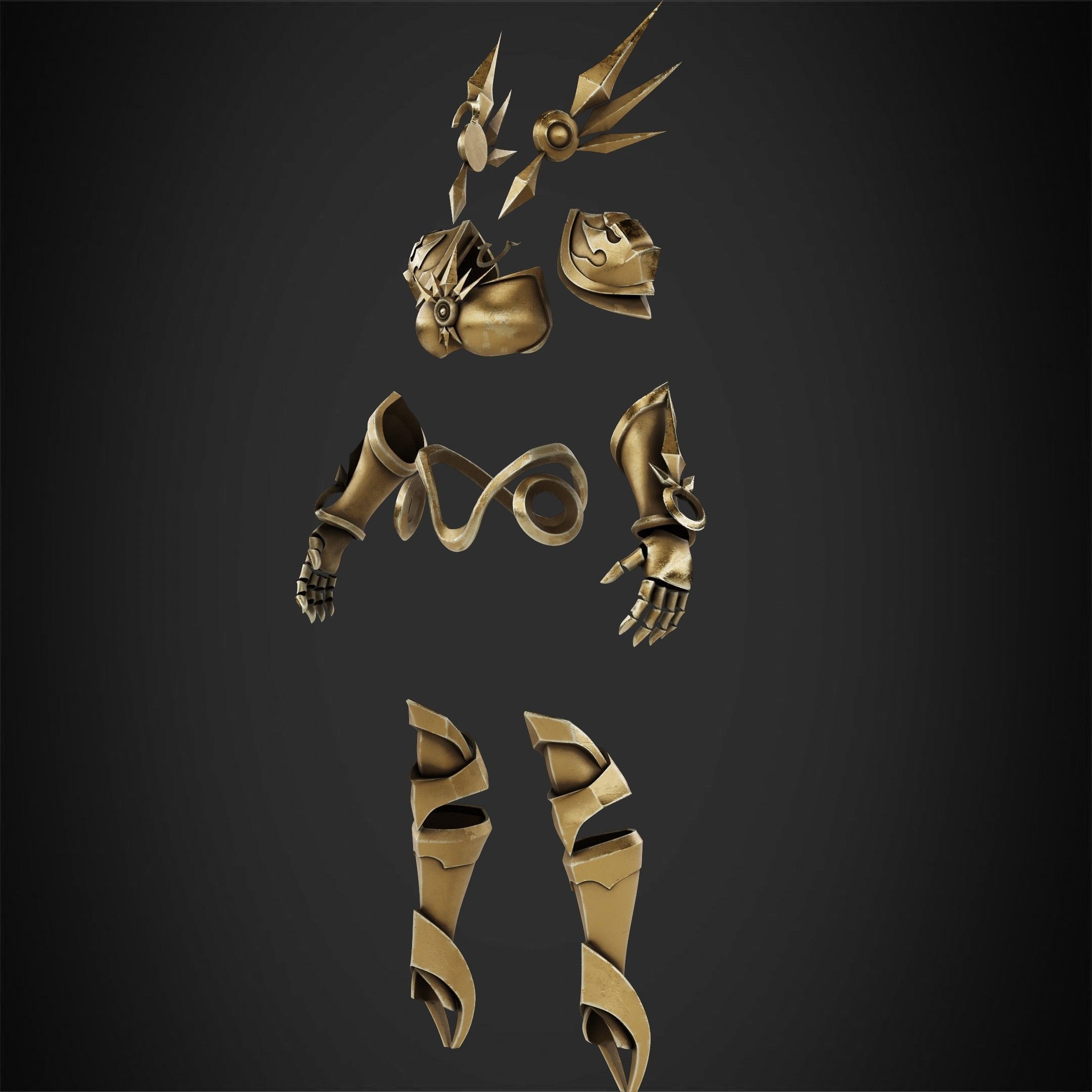 League of Legends Leona Armor for Cosplay 3D print model_3