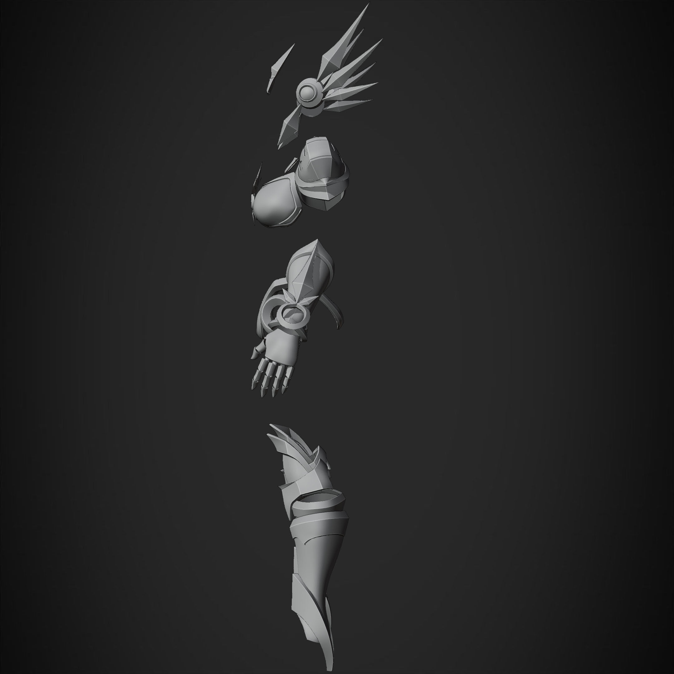 League of Legends Leona Armor for Cosplay 3D print model_15